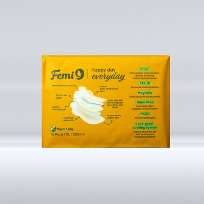 Femi9 Anion Pantyliner 180mm (30 Cotton Pads)
