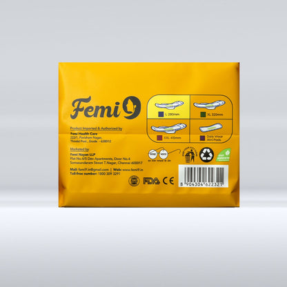 Femi9 Anion Pantyliner 180mm (30 Cotton Pads)